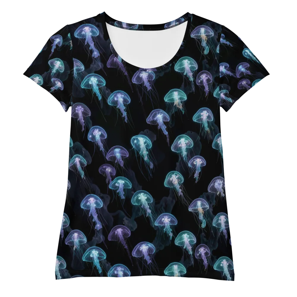 Abyssal Glow on Women's Athletic T-Shirt — Front