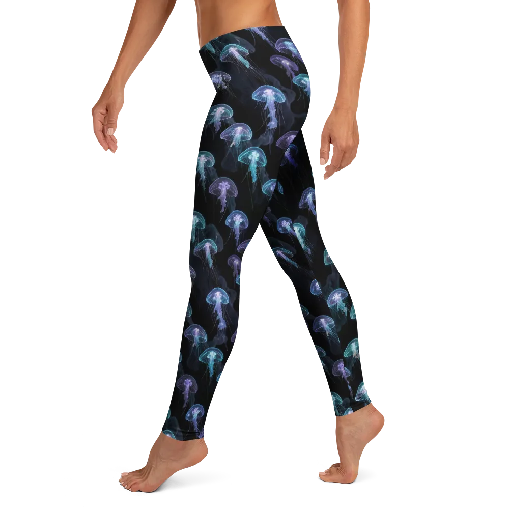 Abyssal Glow on Leggings — Left