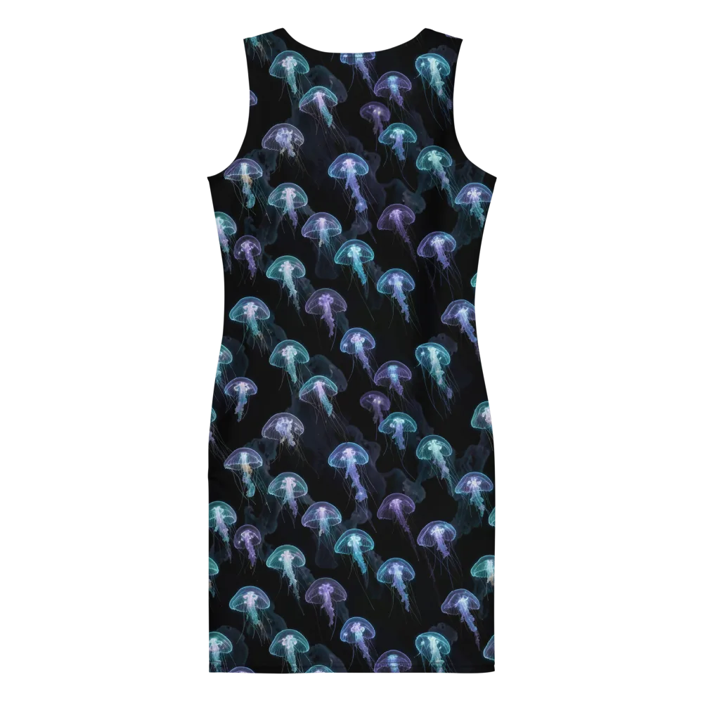 Abyssal Glow on Bodycon Dress — Back