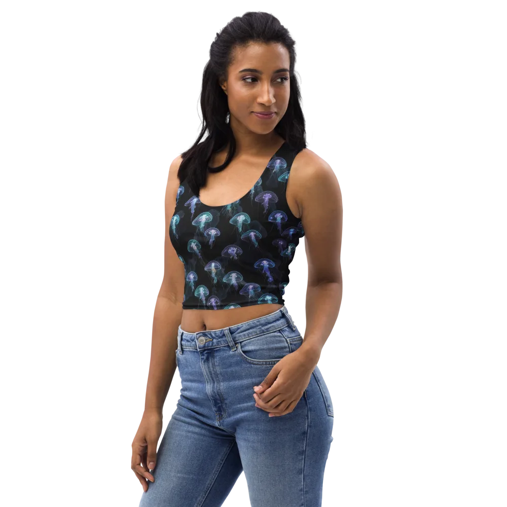 Abyssal Glow on Crop Top — Left Front