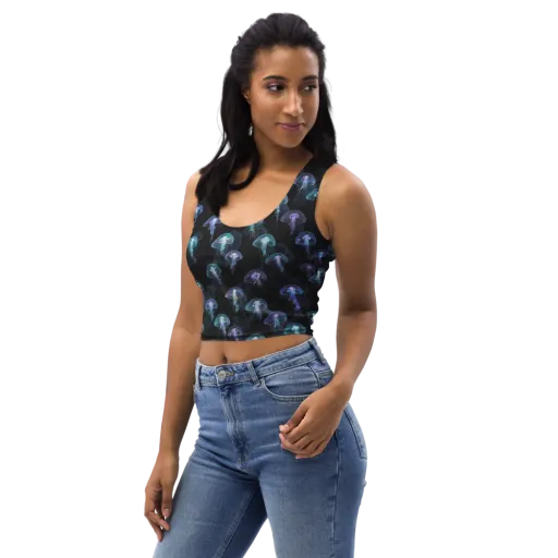 Abyssal Glow on a Crop Top