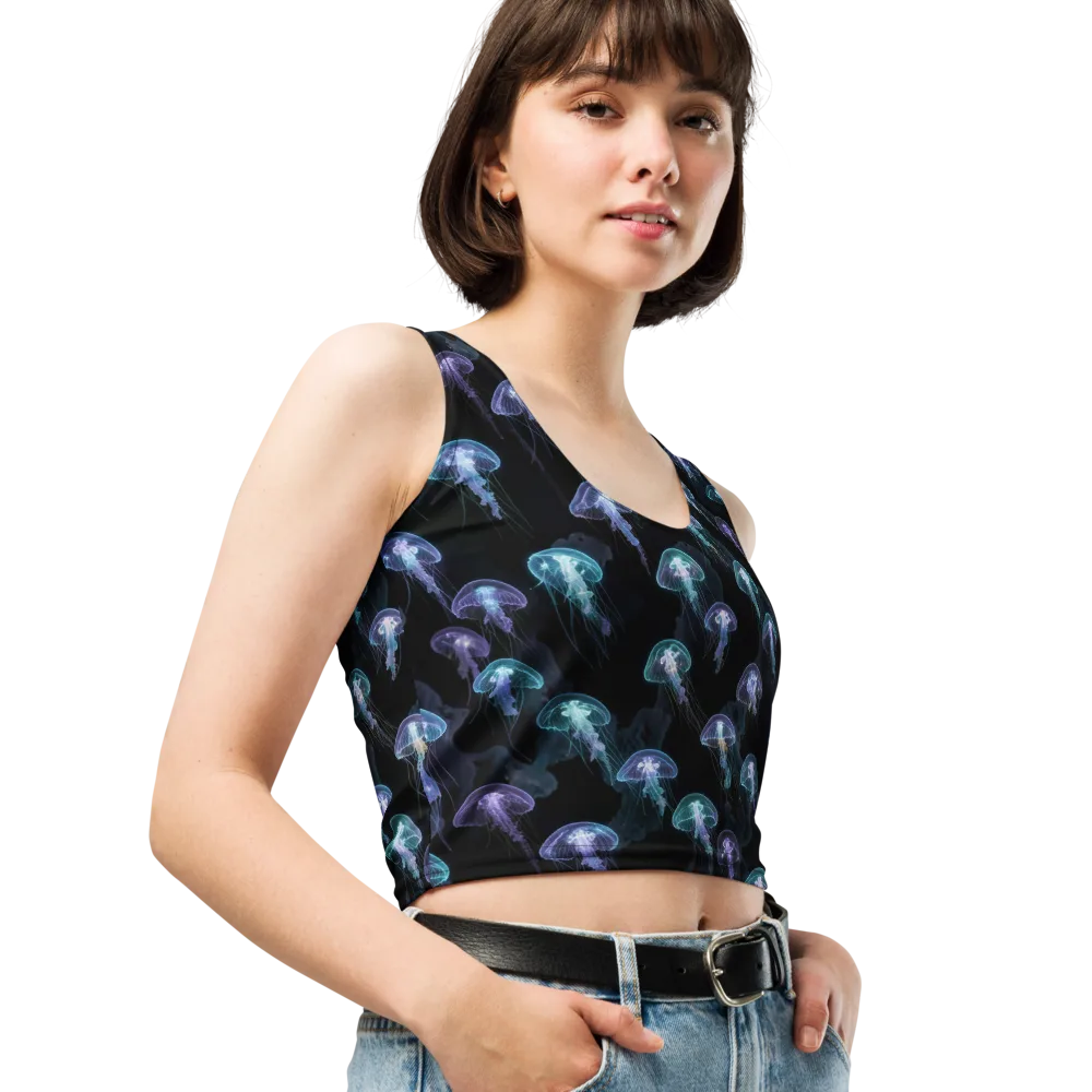 Abyssal Glow on Crop Top — Right Front