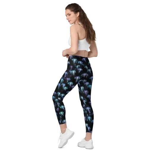 Abyssal Glow on a Leggings with Pockets