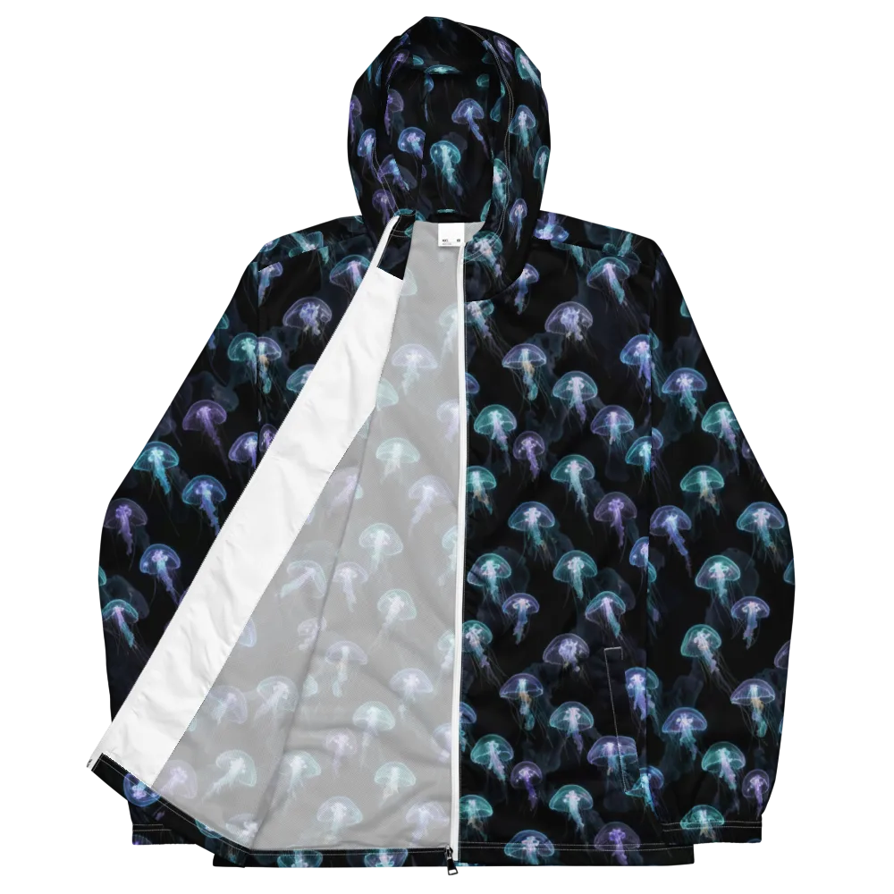 Abyssal Glow on Men's Windbreaker — Front