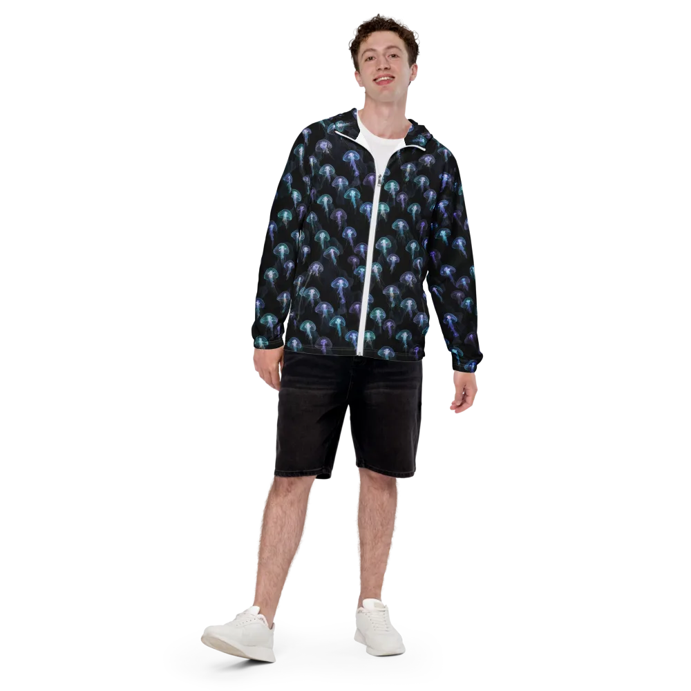 Abyssal Glow on Men's Windbreaker — Front