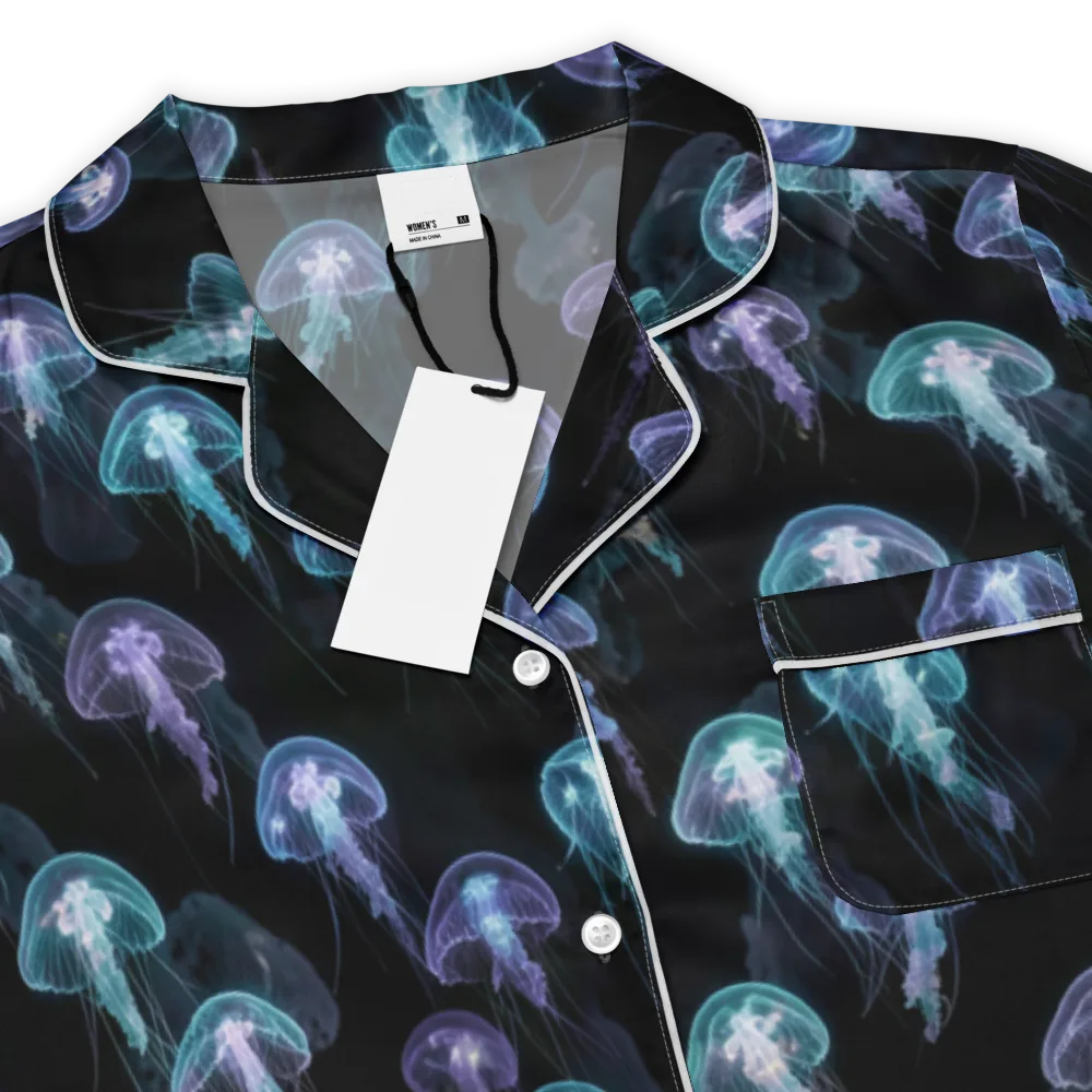 Abyssal Glow on Women's Short Sleeve Pajama Top — Product details