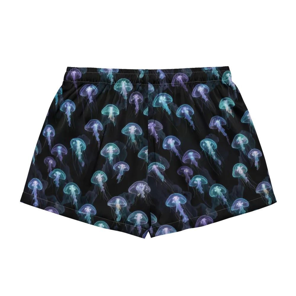 Abyssal Glow on Women's Pajama Shorts — Back