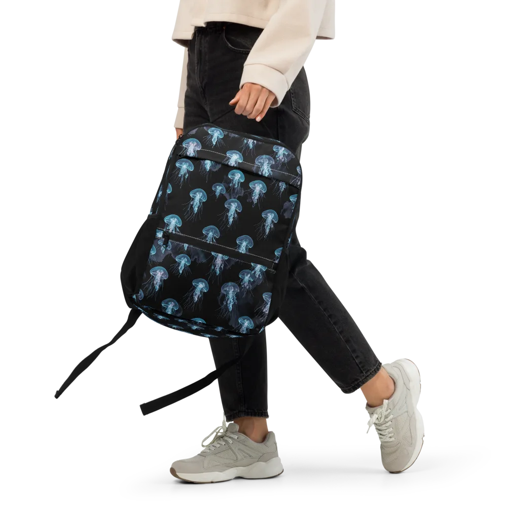 Moonlit Jellyfish on Utility Backpack — Front