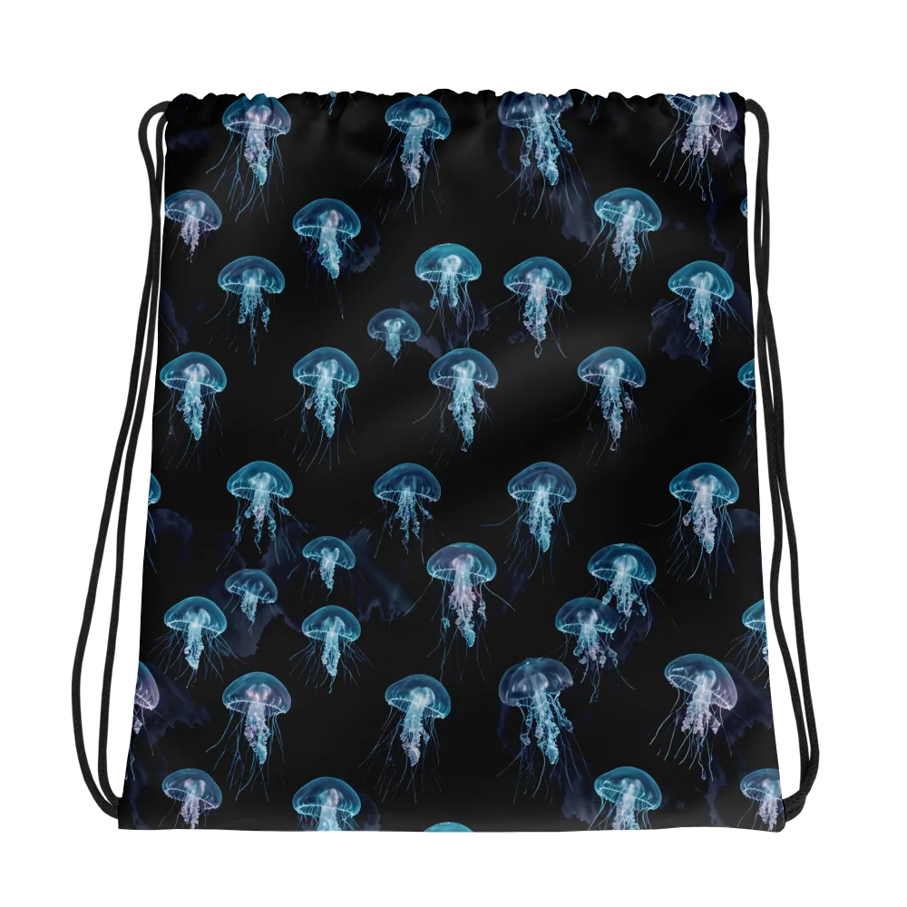 Moonlit Jellyfish on Drawstring Bag — Photo