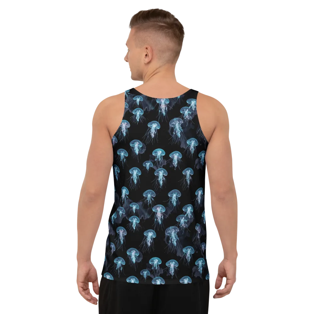 Moonlit Jellyfish on Men's Tank Top — Back