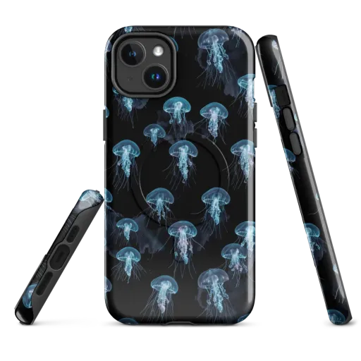 Moonlit Jellyfish on a MagSafe Tough Case for iPhone®