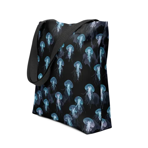 Moonlit Jellyfish on a Tote Bag