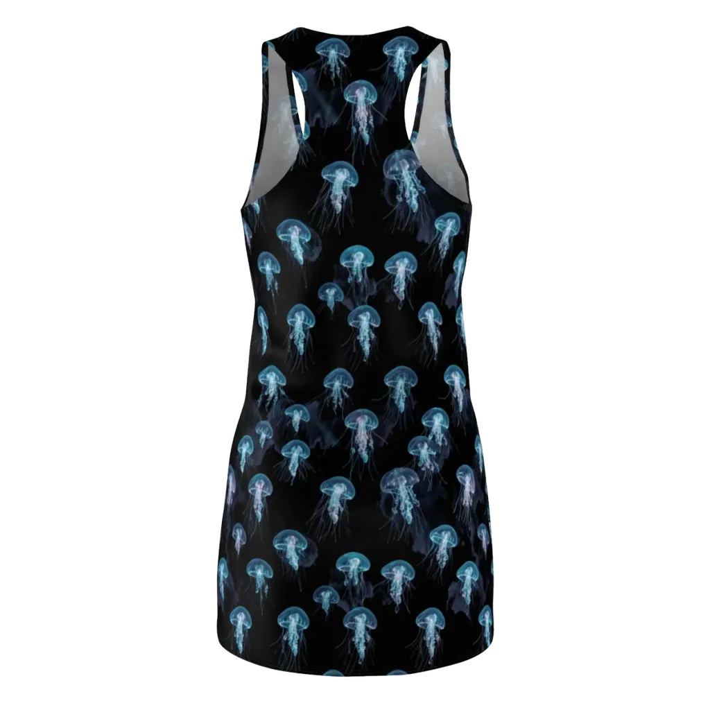 Moonlit Jellyfish on Racerback Dress — Back