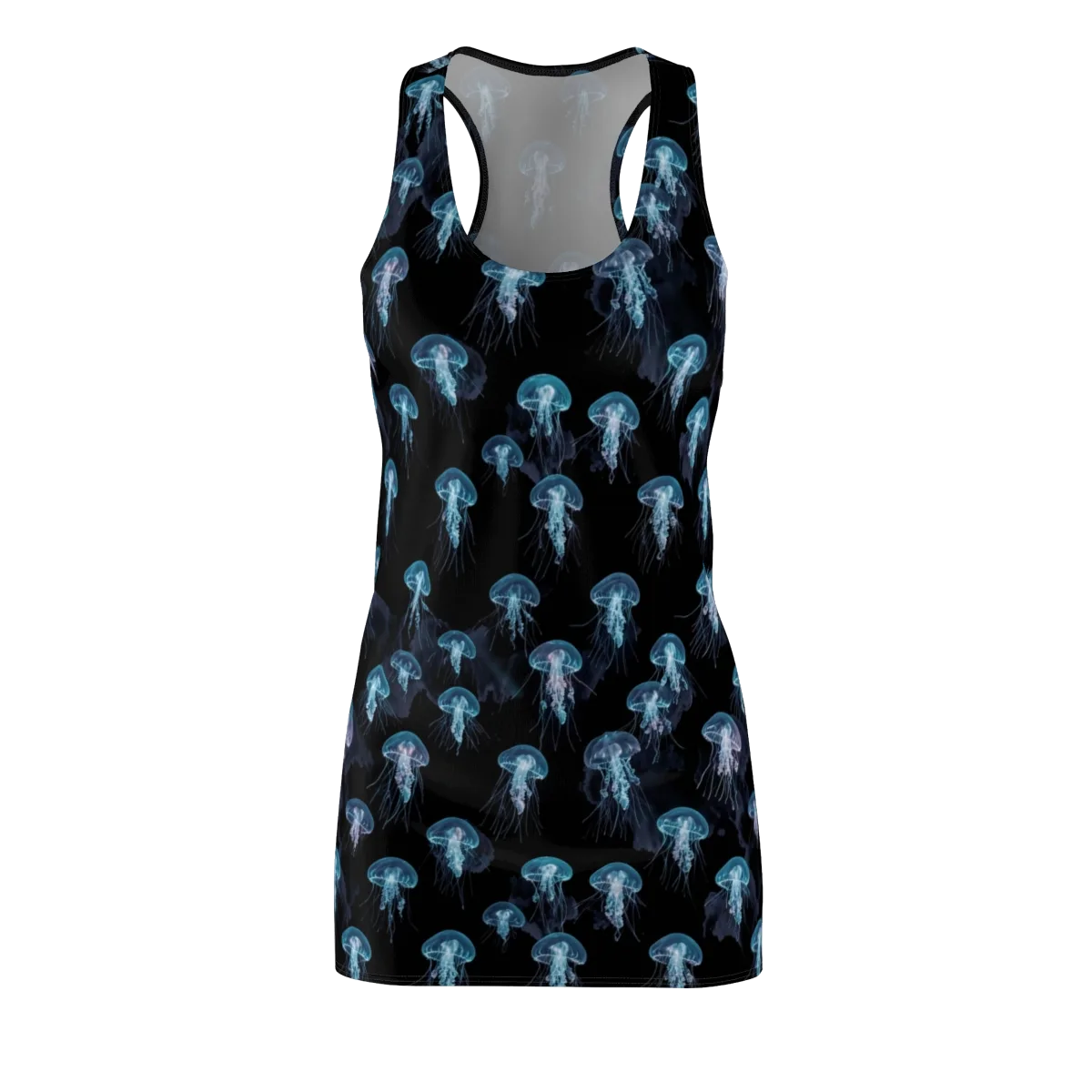 Moonlit Jellyfish on Racerback Dress — Front