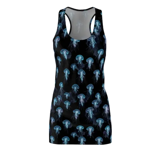 Moonlit Jellyfish on a Racerback Dress