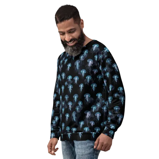 Moonlit Jellyfish on a Sweatshirt