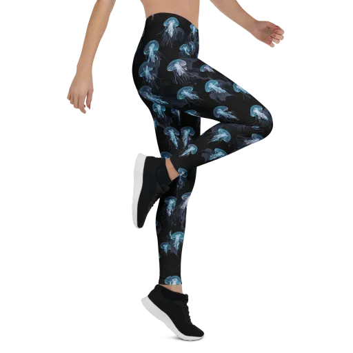Moonlit Jellyfish on a Leggings