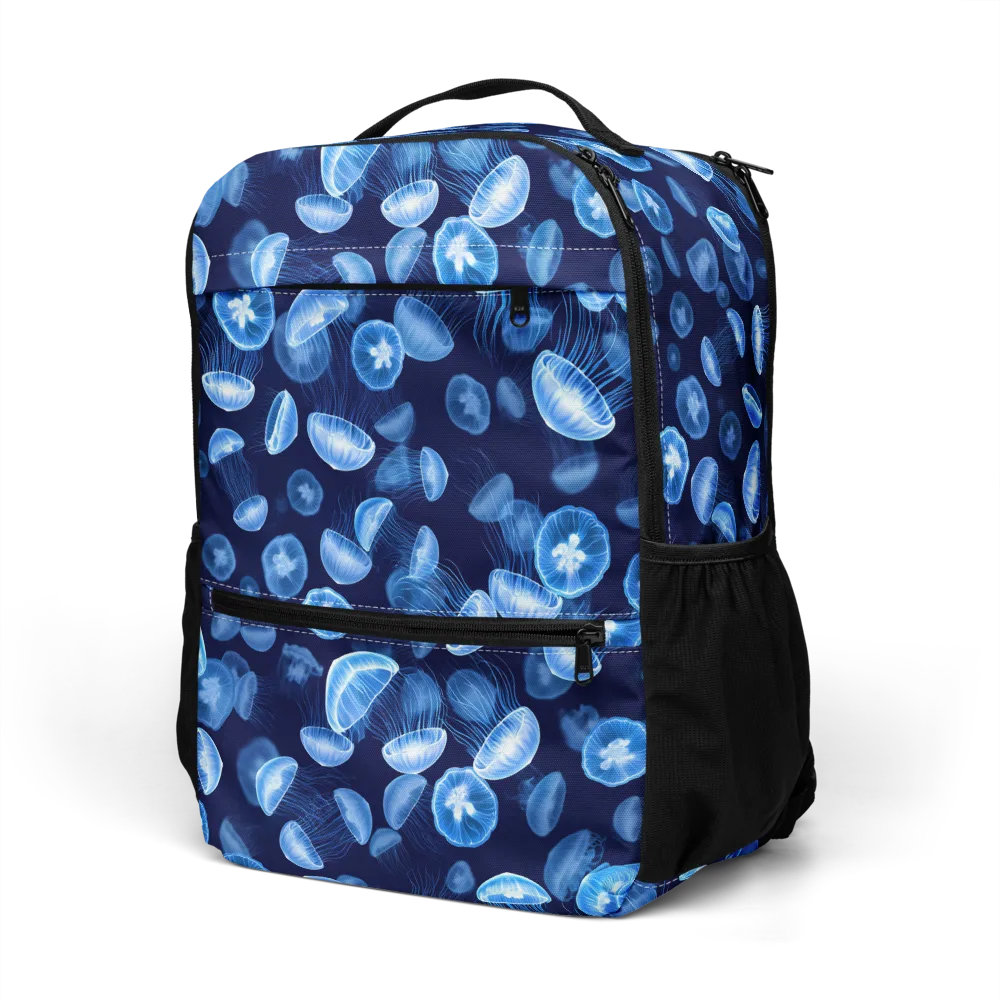 Moonlit Medusae on Utility Backpack — Left Front