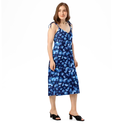 Moonlit Medusae on a Slip Dress