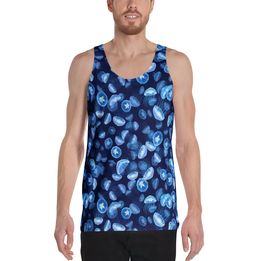 Moonlit Medusae on Men's Tank Top — Front