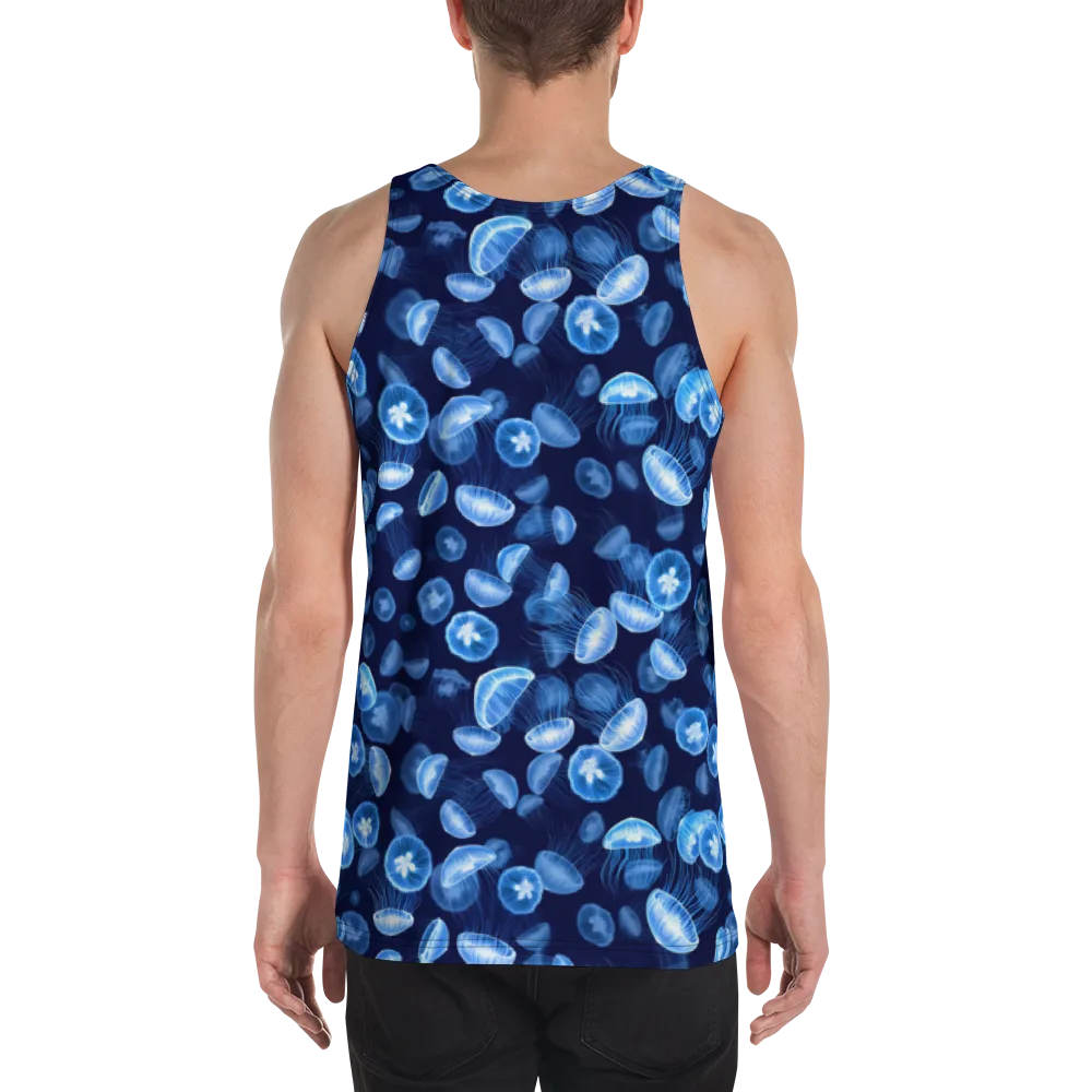 Moonlit Medusae on Men's Tank Top — Back