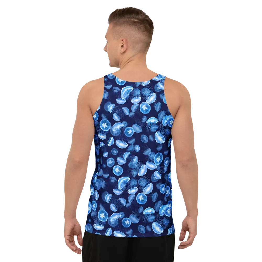 Moonlit Medusae on Men's Tank Top — Back