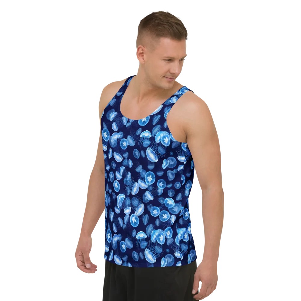 Moonlit Medusae on Men's Tank Top — Left Front