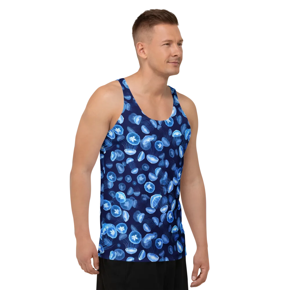 Moonlit Medusae on Men's Tank Top — Right Front