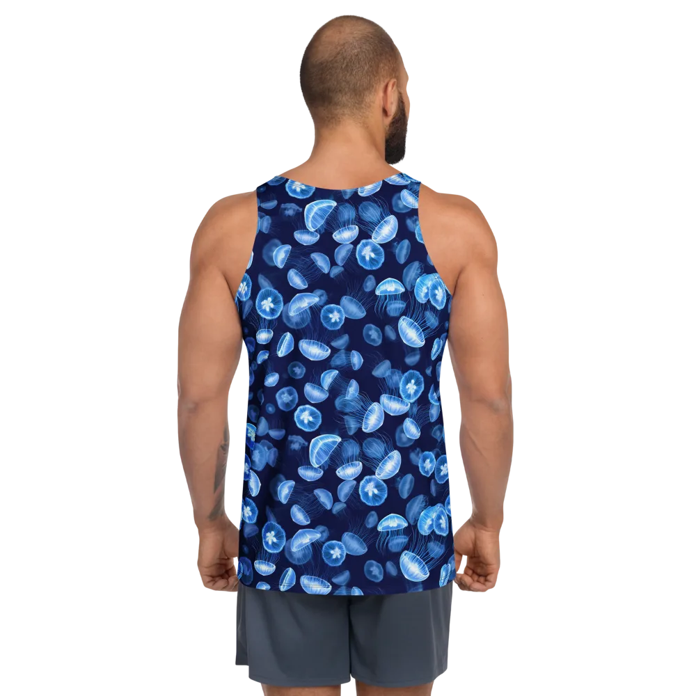 Moonlit Medusae on Men's Tank Top — Back