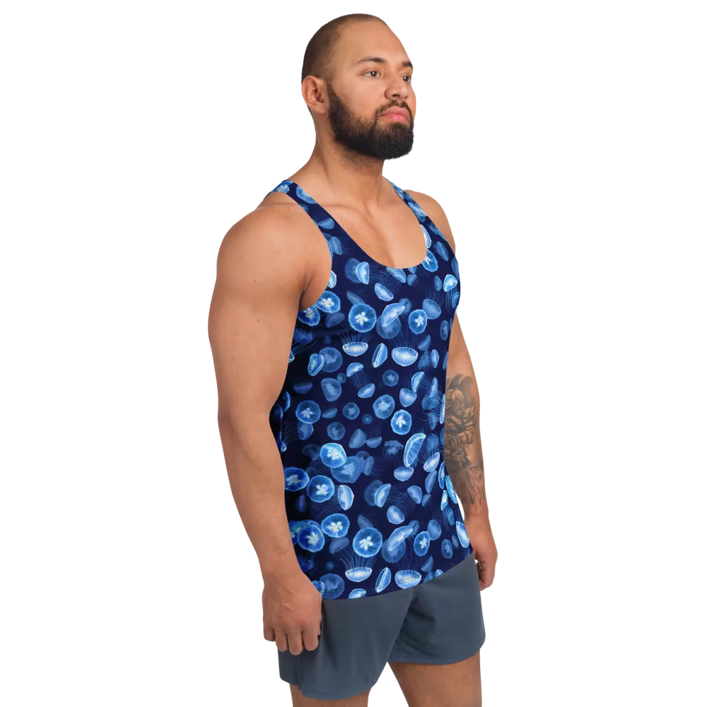 Moonlit Medusae on Men's Tank Top — Right Front