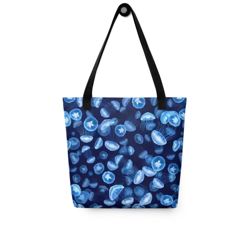 Moonlit Medusae on a Tote Bag