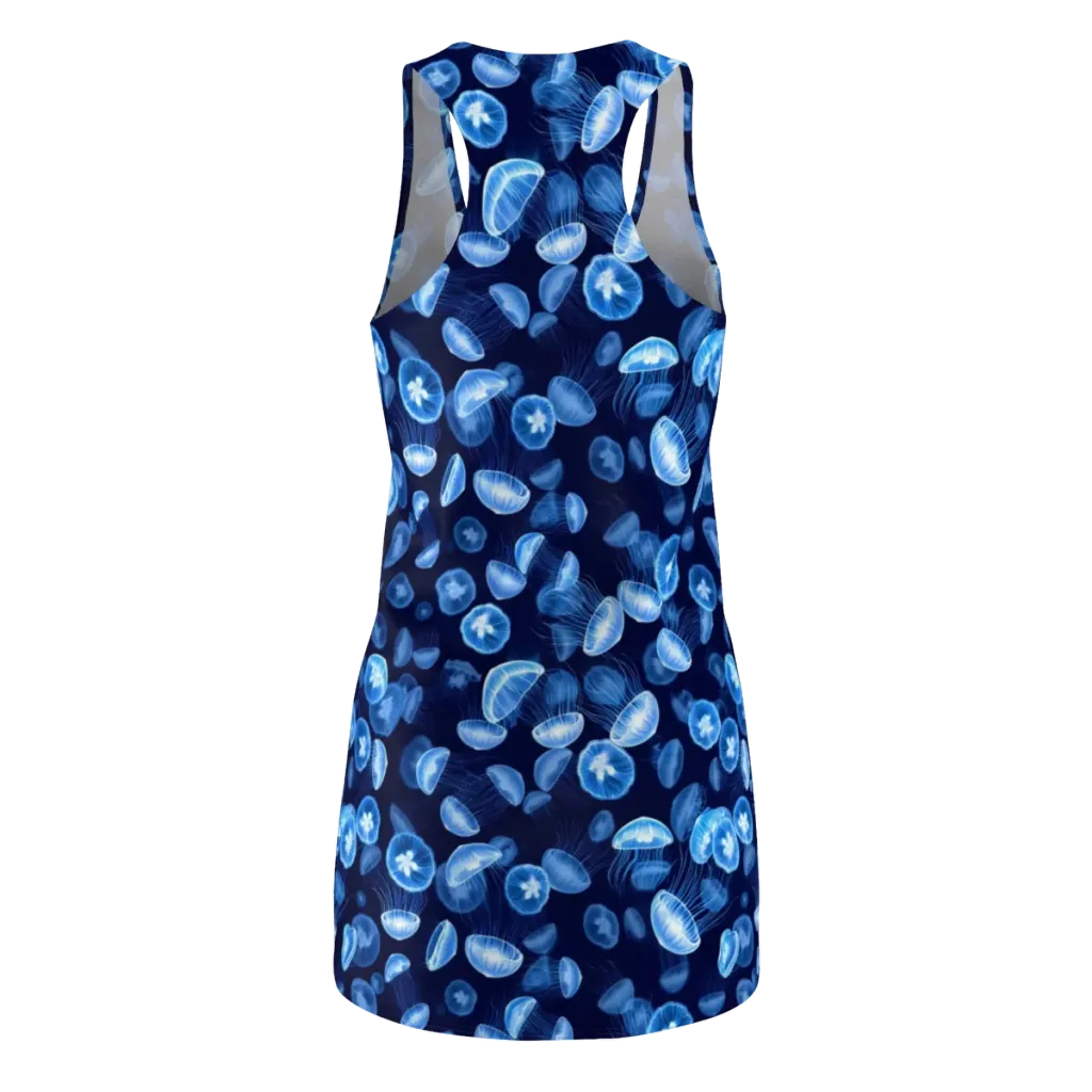 Moonlit Medusae on Racerback Dress — Back