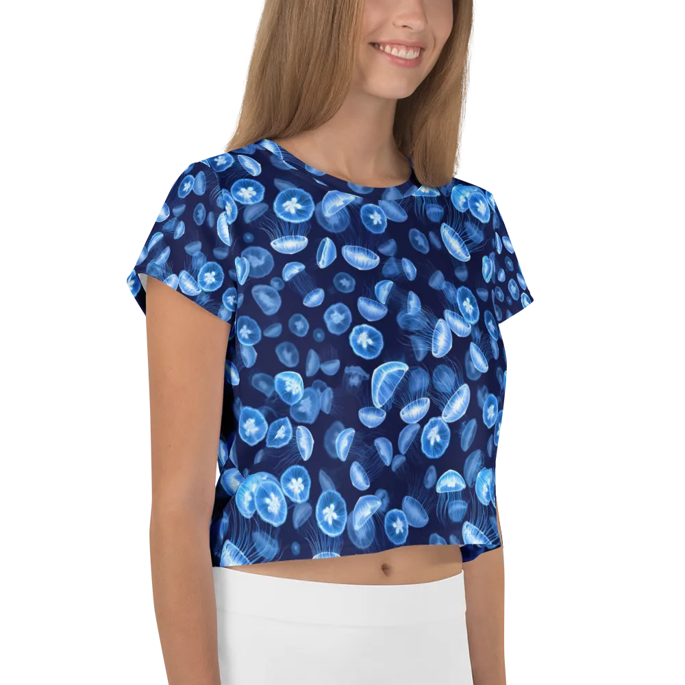 Moonlit Medusae on Crop Tee — Right