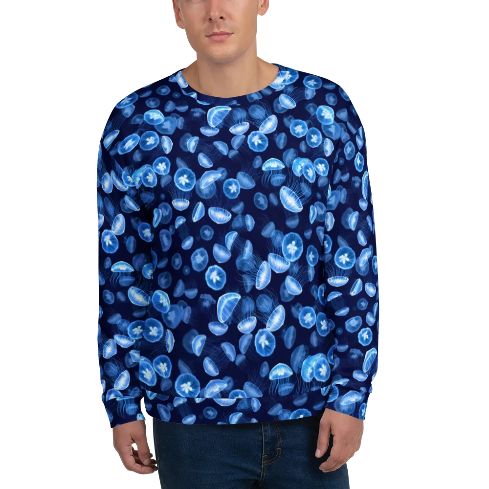 Moonlit Medusae on Sweatshirt — Front