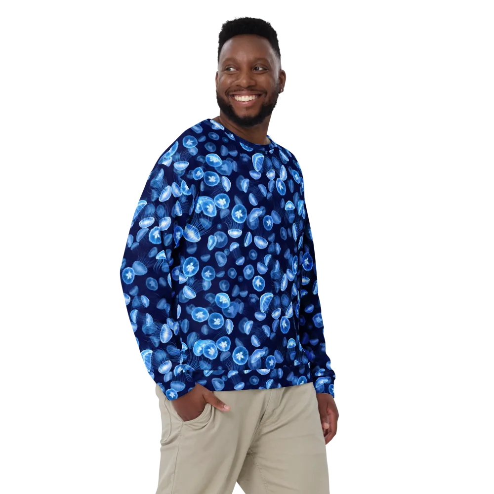 Moonlit Medusae on Sweatshirt — Front
