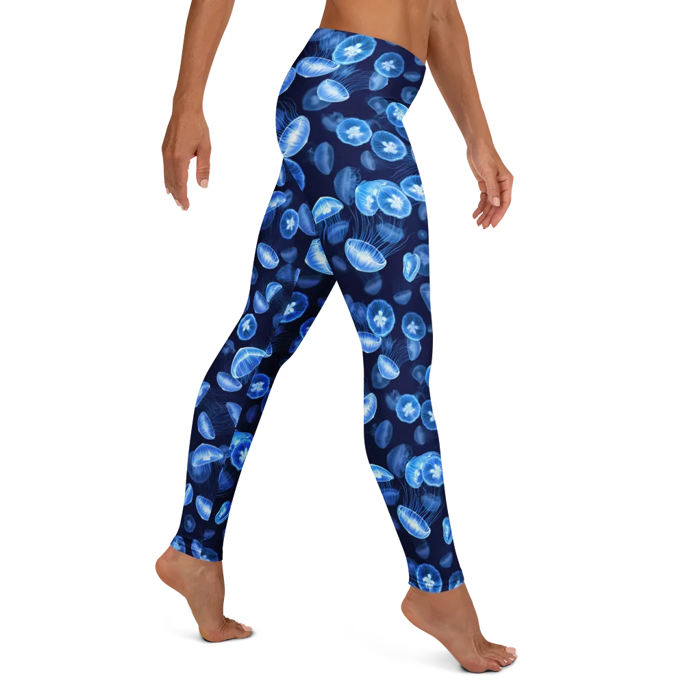 Moonlit Medusae on Leggings — Right