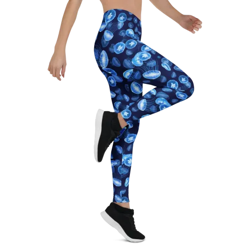 Moonlit Medusae on a Leggings