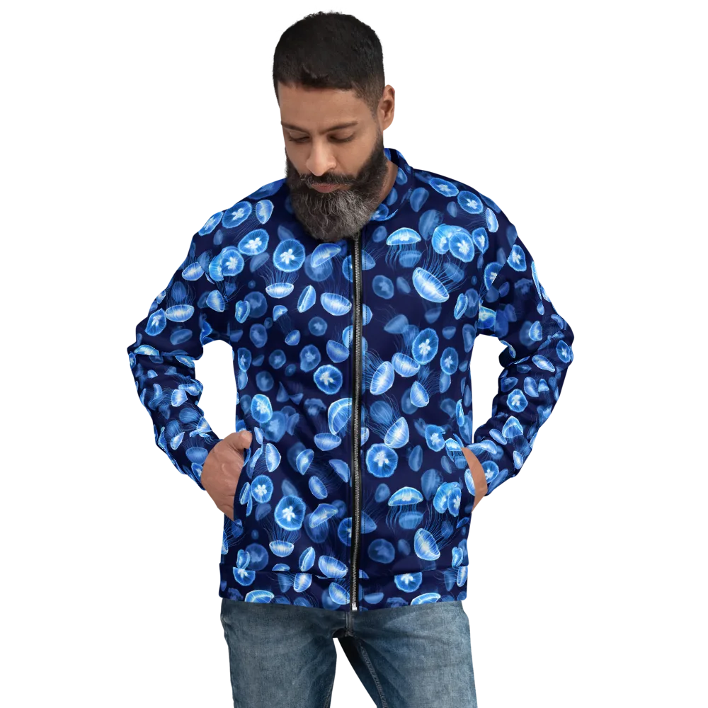 Moonlit Medusae on Bomber Jacket — Front