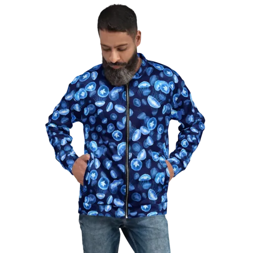 Moonlit Medusae on a Bomber Jacket
