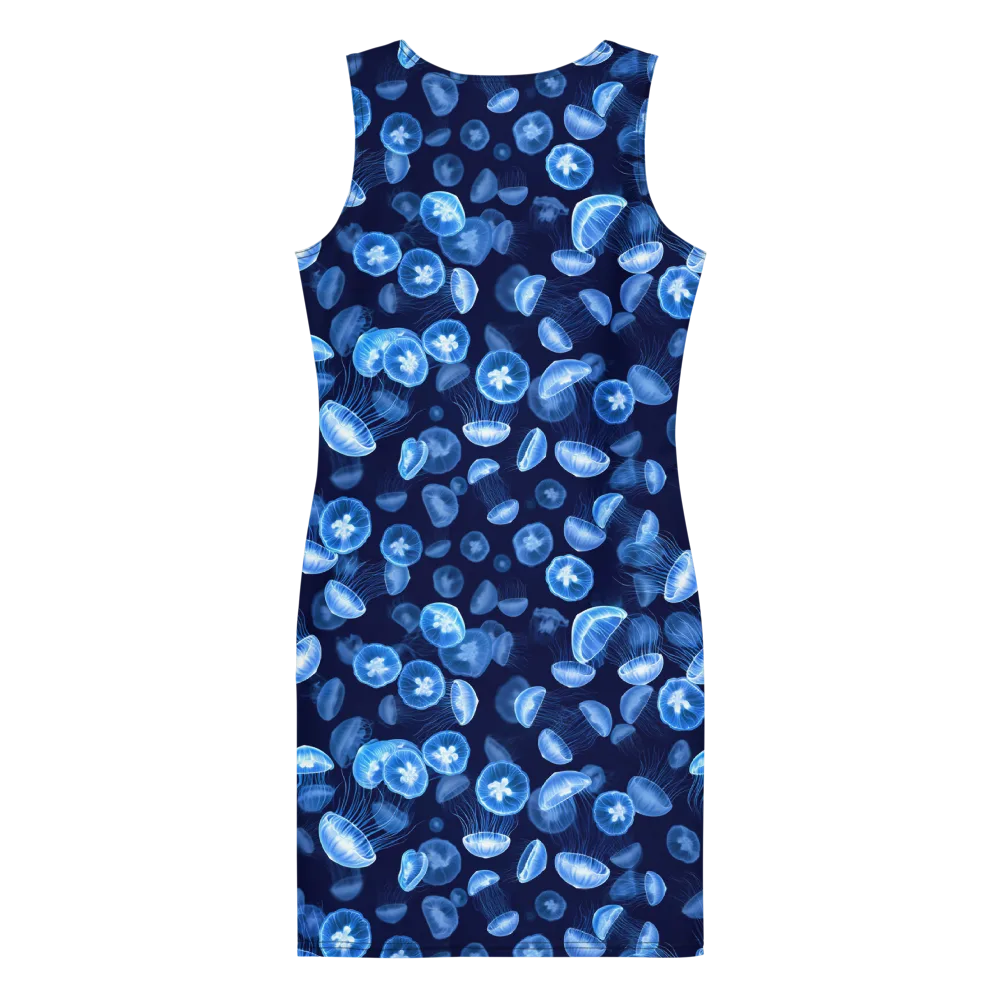 Moonlit Medusae on Bodycon Dress — Back