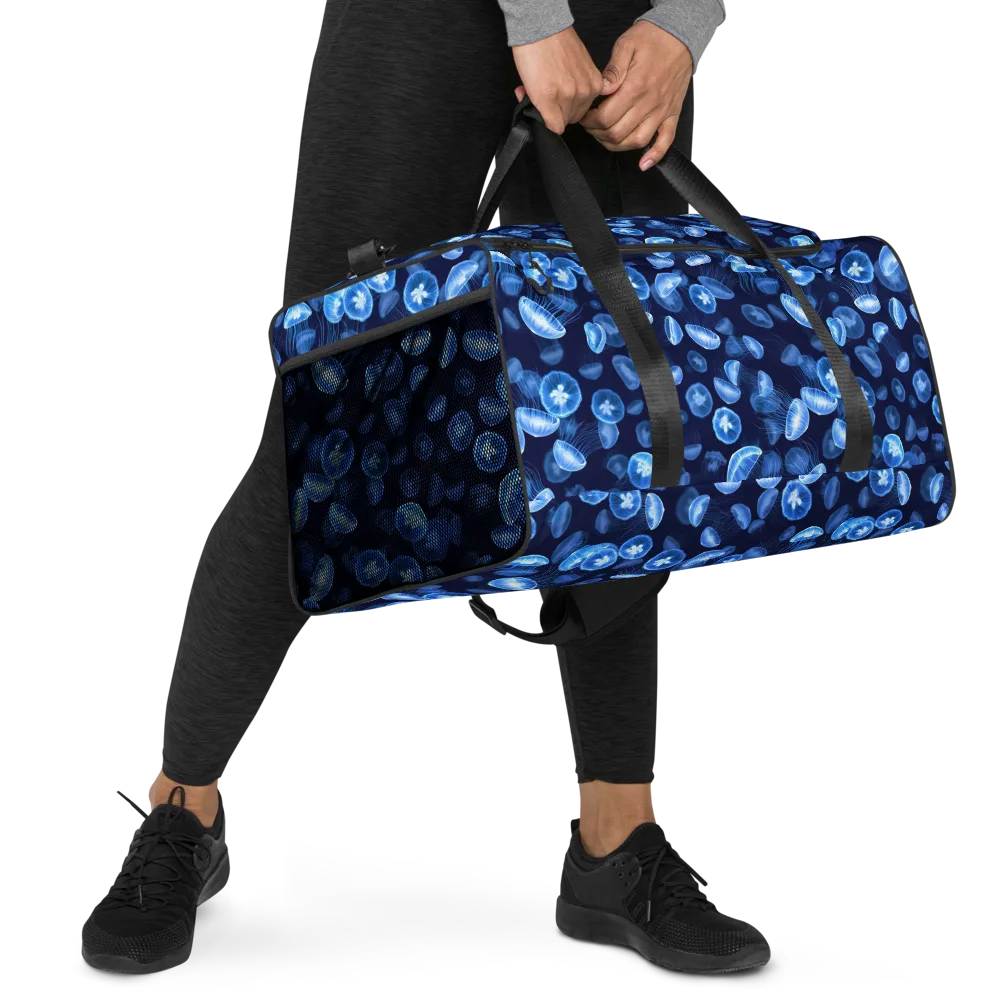 Moonlit Medusae on Duffle Bag — Right Front