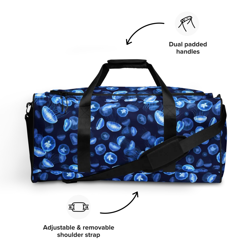 Moonlit Medusae on Duffle Bag — Front