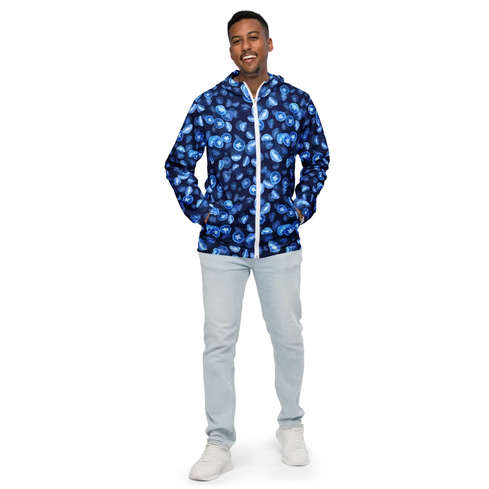 Moonlit Medusae on Men's Windbreaker — Front