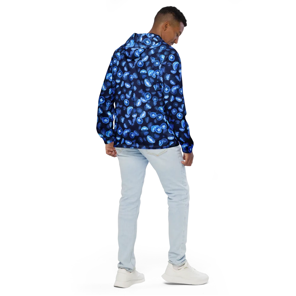 Moonlit Medusae on Men's Windbreaker — Back