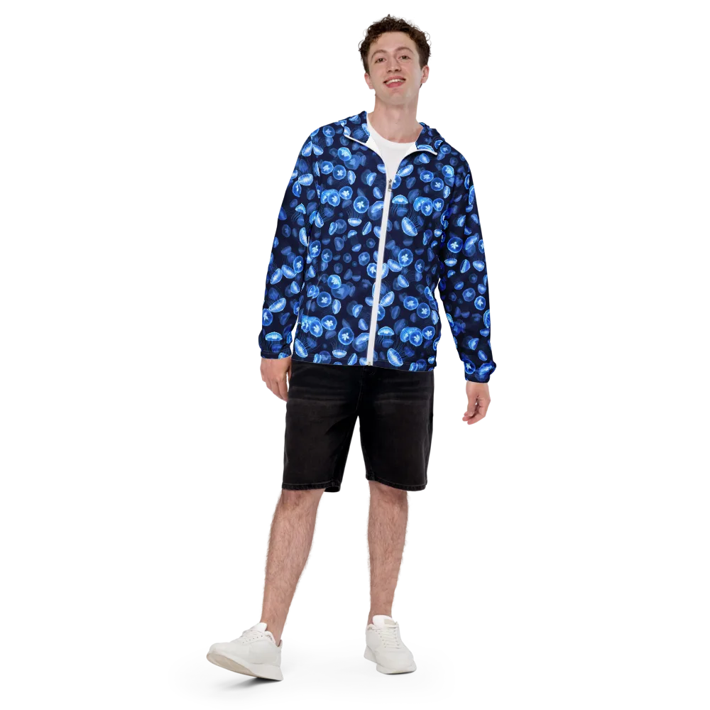 Moonlit Medusae on Men's Windbreaker — Front