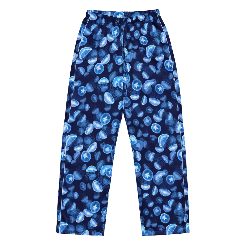 Moonlit Medusae on Women's Pajama Pants — Front