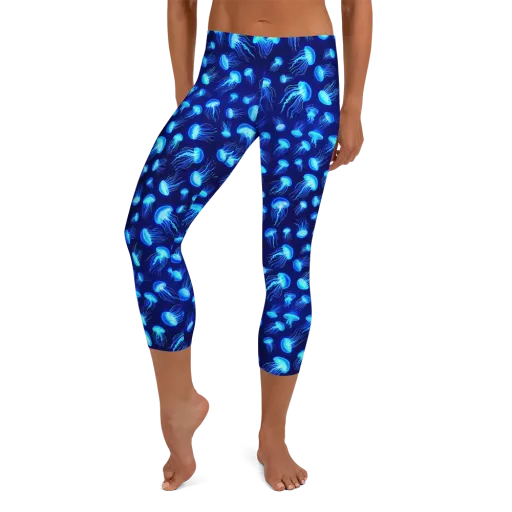 Electric Drift on a Capri Leggings