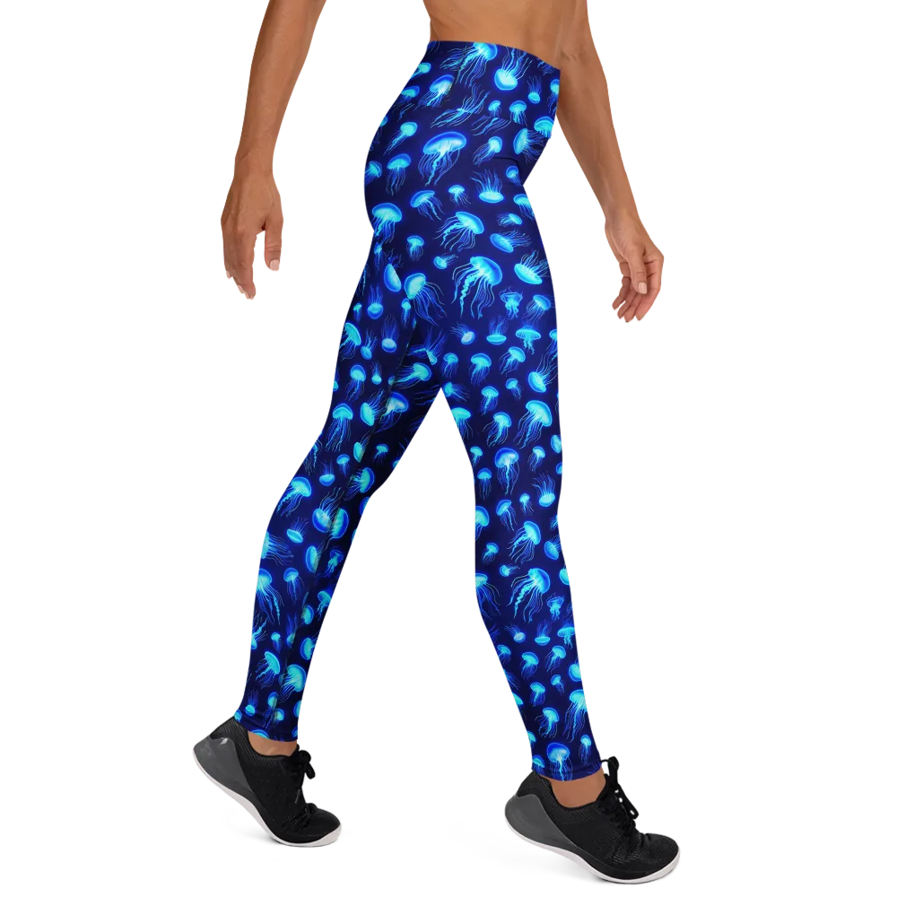 Electric Drift on Yoga Leggings — Right