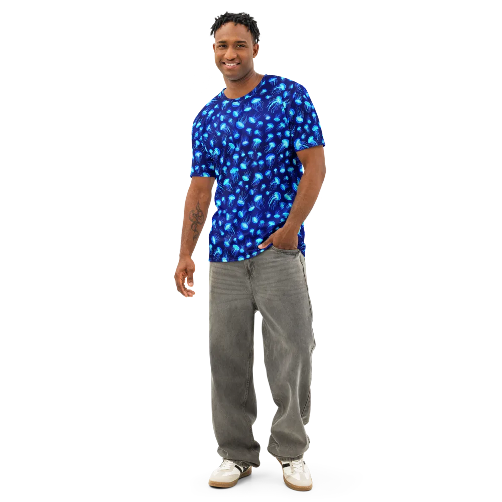Electric Drift on Men's Cotton Crew Neck T-Shirt — Front