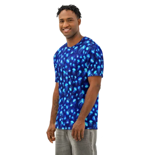 Electric Drift on a Men's Cotton Crew Neck T-Shirt